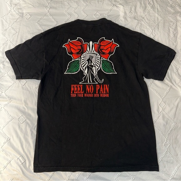 Empyre | Feel No Pain Grim Reaper Graphic Logo Short Sleeve Crewneck Tee Unisex - Picture 8 of 13